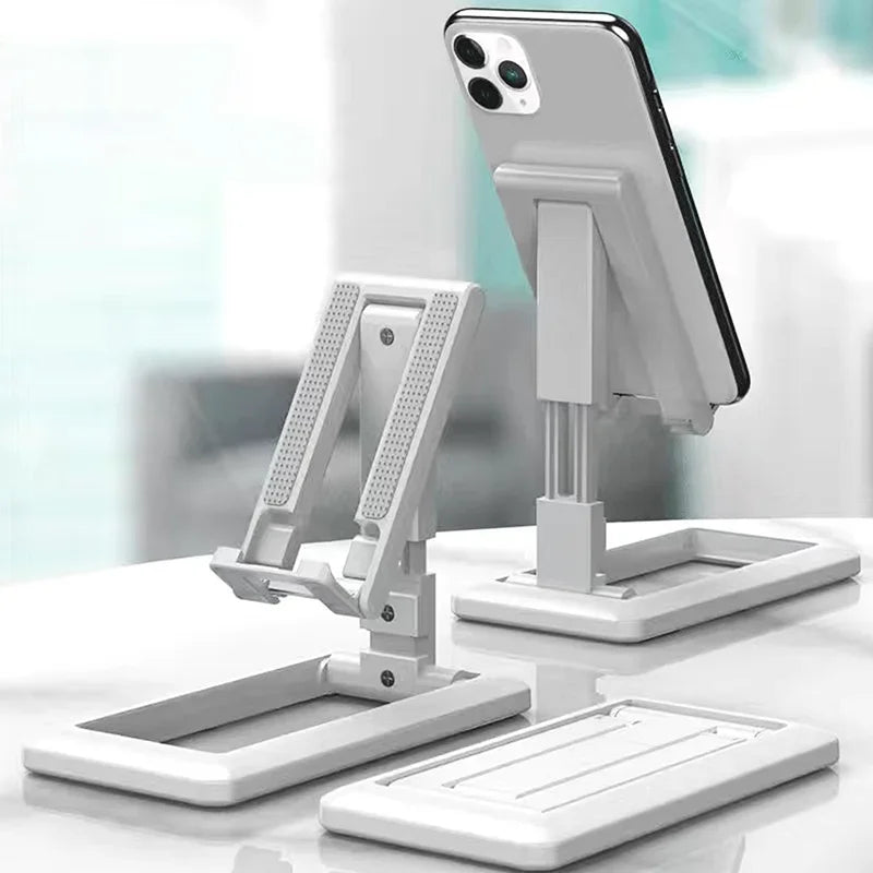 Foldable Desktop Phone Stand – Adjustable Bracket for Tablets and Smartphones