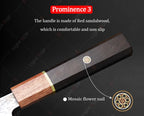 Hand Forged Japanese Chef Knife – Professional Kitchen Cleaver for Meat Cutting