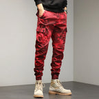 Mens Cotton Camouflage Cargo Pants – Outdoor Trousers for Hiking Workwear