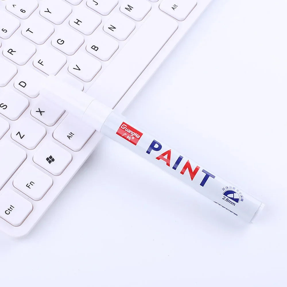 Permanent Paint Marker – Waterproof Oily Ink for Car Tires and Metal