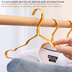 Aluminum Clothes Hangers – Anti-slip Metal Rack for Wardrobe Organization