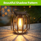 Solar LED Lantern – Waterproof Warm White Light for Outdoor Garden Decor