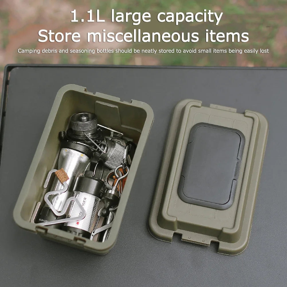 Portable Outdoor Napkin Storage Box – 1.1L Organizer for Camping and Picnic