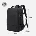 Expandable 17.3-inch Laptop Backpack – Waterproof Travel Bag for Men