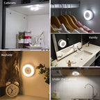 Magnetic USB LED Night Light – Portable Rechargeable Lamp for Bedroom and Kitchen