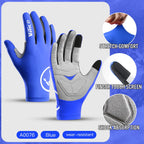 Gel Padded Cycling Gloves – Convertible Full and Half Finger for MTB Riding