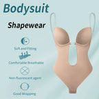 Backless Bodysuit Shapewear – Tummy Control Thong for Invisible Slimming Support