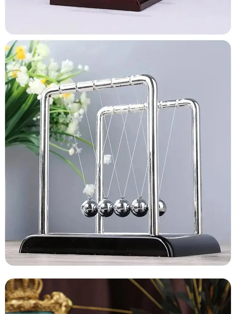 Newton's Cradle Steel Balance Balls – Physics Science Toy for Stress Relief