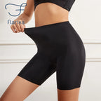 Seamless High Waist Boyshorts – Tummy Control Ice Silk Underwear for Women