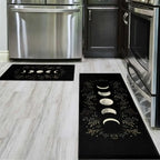 Gothic Moon Kitchen Runner – Anti-slip Printed Floor Mat for Witchy Home Decor