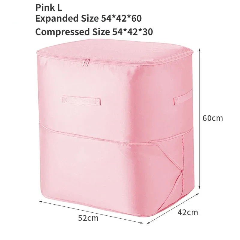 Large Compression Storage Bag – Space Saving Quilt Organizer for Closet