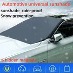 Magnetic Windshield Snow Cover – 210x120cm Waterproof Sunshade for Winter