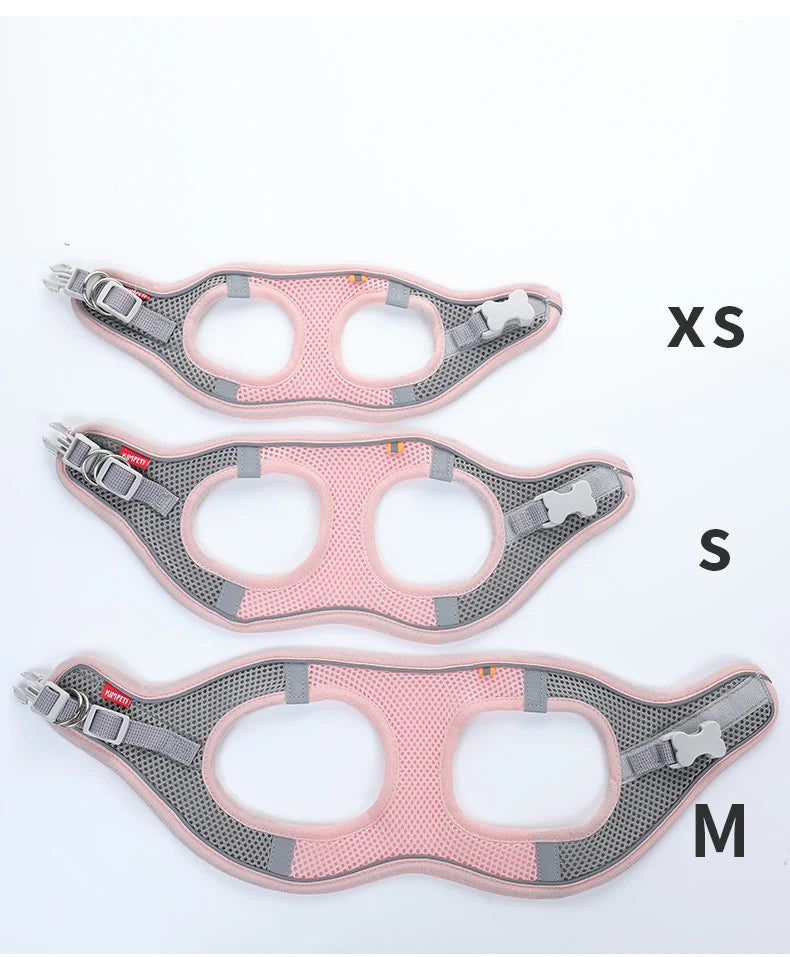 Reflective Breathable Dog Harness Vest – Adjustable for Outdoor Walking
