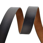 Genuine Leather Mens Belt – Adjustable Luxury Cowskin Strap for Jeans