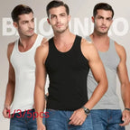 Cotton Sleeveless Vests – Multi-size Solid Sports Tanks for Men and Teenagers