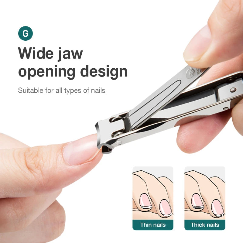 Stainless Steel Nail Clippers – Ultra-Thin Collapsible for Travel Manicure