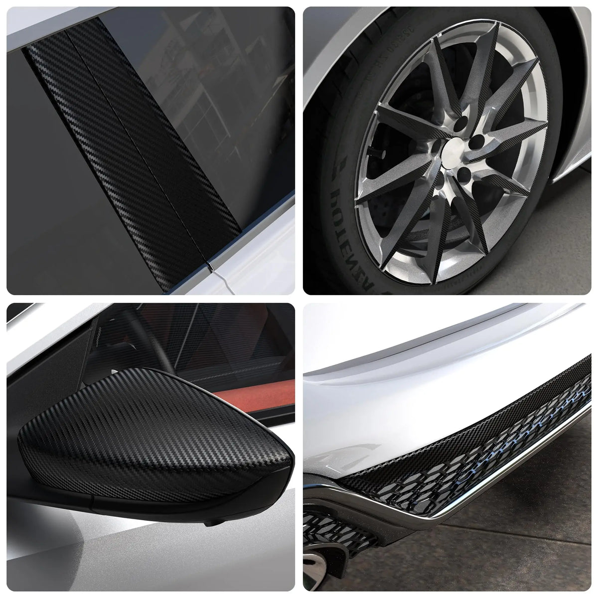 Nano Carbon Fiber Protective Strip – 10m Waterproof Tape for Car Exterior