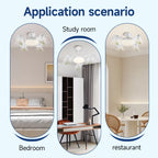 Silent Ceiling Fan Light – Remote Controlled E27 Lamp for Bedroom Living Room