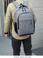 Large Capacity Laptop Backpack – Unisex Minimalist Travel Bag for Students