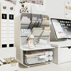 Slanted Desk Organizer – Large Capacity Stationery Holder for Office Storage