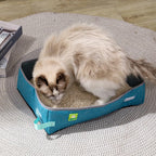 Foldable Cat Litter Box – Waterproof Oxford Cloth for Travel and Home