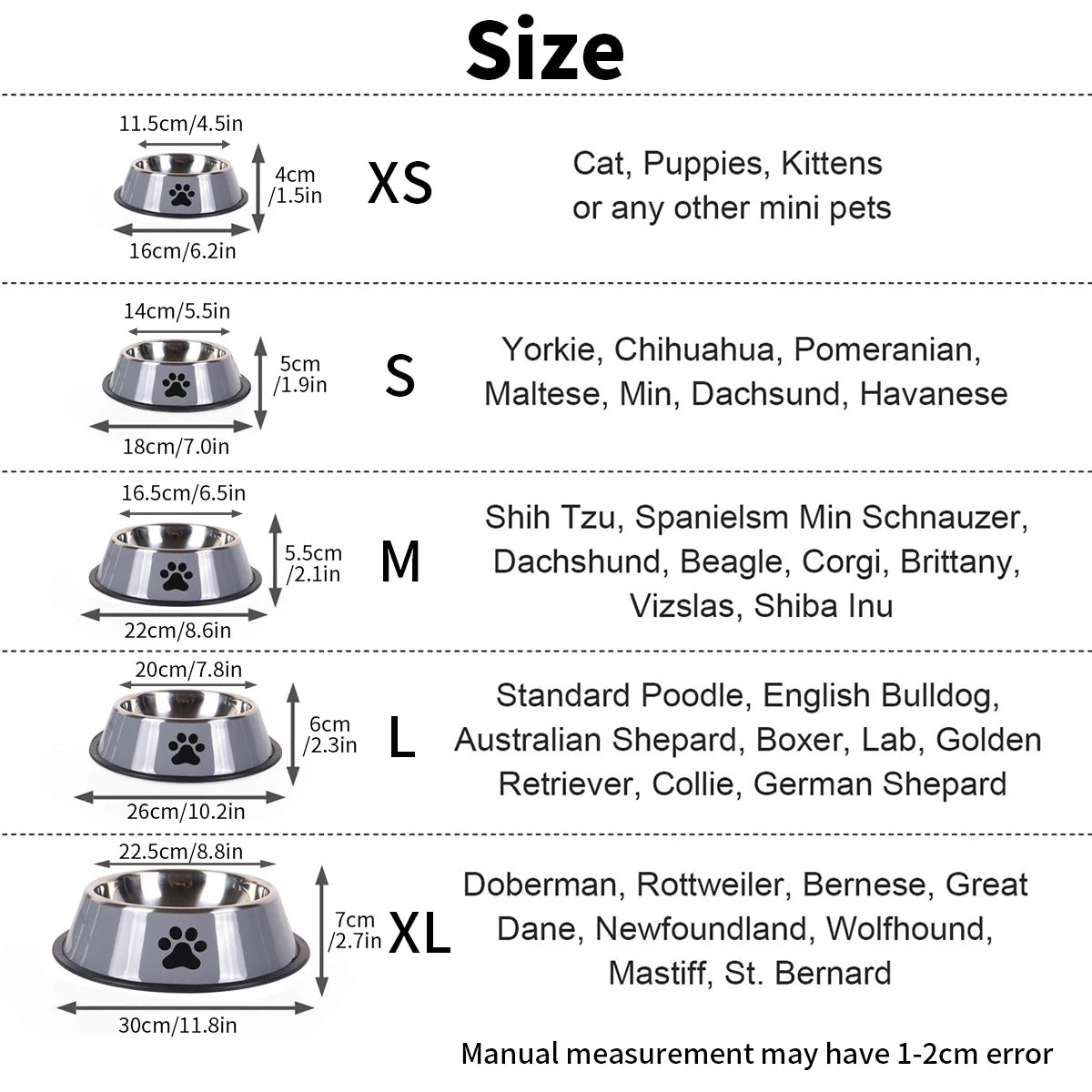 Stainless Steel Pet Bowl – Durable Anti-fall Food Bowl for Dogs and Cats