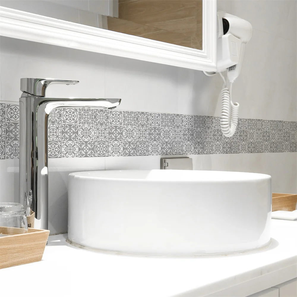 Self-Adhesive Waist Line Stickers – Waterproof Border Mural for Kitchen Decor