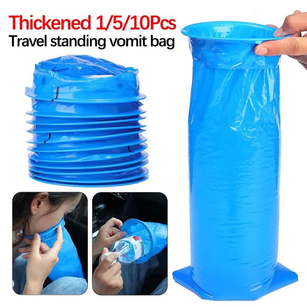 Disposable Vomit Bags – 1000ML Leak-Proof Pouch for Travel and Motion Sickness