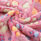 Plush Fleece Pet Blanket – Warm Footprint Mat for Small to Large Dogs and Cats