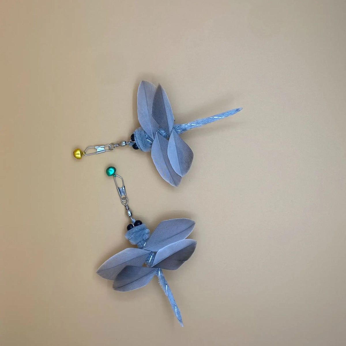 Feather Bell Cat Teaser Refills – Interactive Wand Toy Replacements for Pets