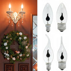 LED Flame Effect Candle Bulb – Vintage Edison Fire Lamp for Home Decor