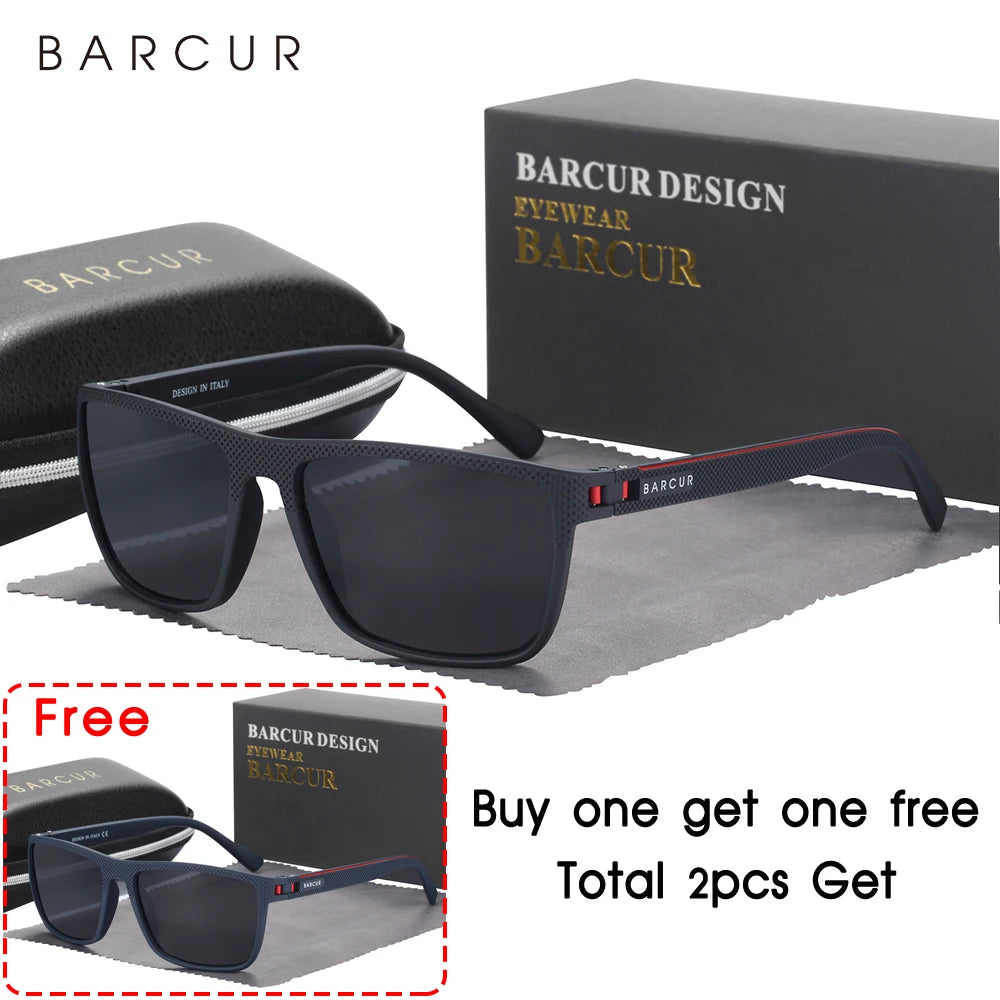 Polarized TR90 Sports Sunglasses – Lightweight UV Protection for Outdoor Men Women