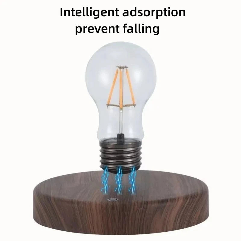 Magnetic Levitation LED Lamp – Floating Glass Bulb for Desk Decoration
