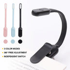 Rechargeable Clip-On Reading Lamp – Adjustable LED Book Light for Travel