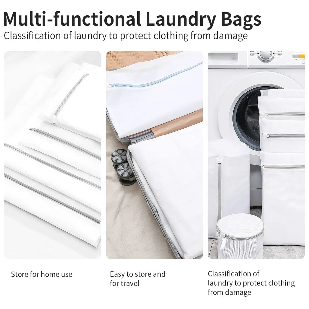 Mesh Laundry Washing Bag – Protective Clothing Organizer for Travel and Home