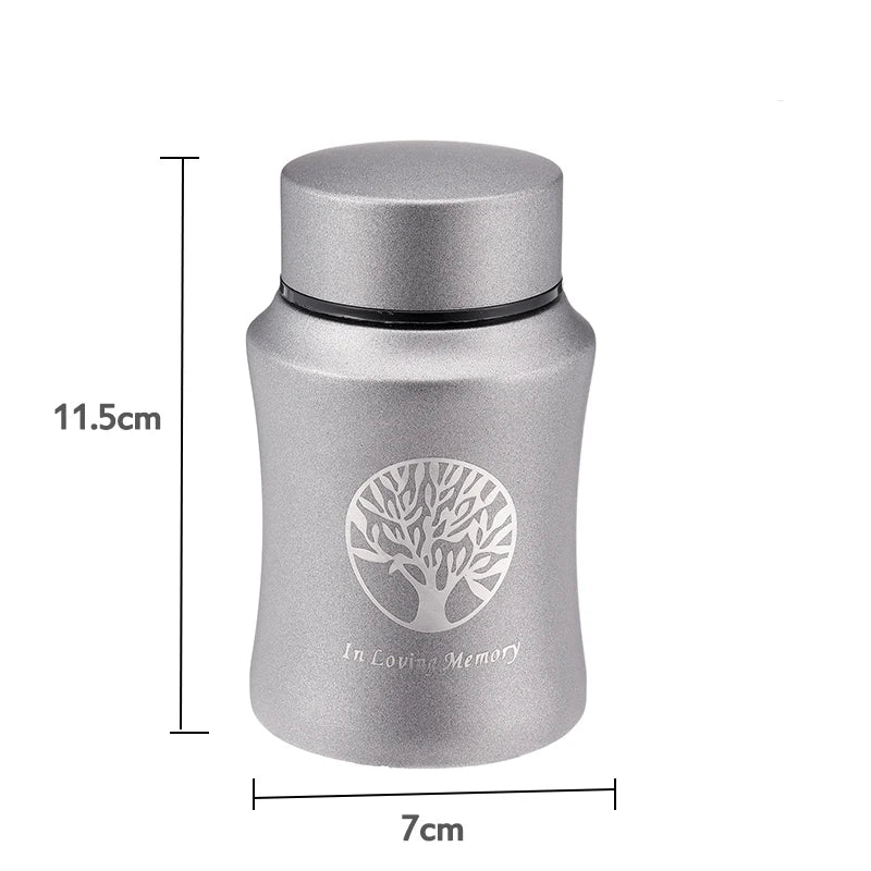 Stainless Steel Tree Pet Urn – Memorial Keepsake for Cat and Dog Ashes
