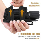 Rotatable Tactical Flashlight Pouch – 360 Degree Belt Clip for Outdoor Gear