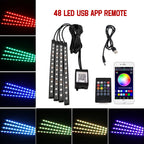 RGB LED Car Interior Light – Wireless Music Control for Auto Atmosphere
