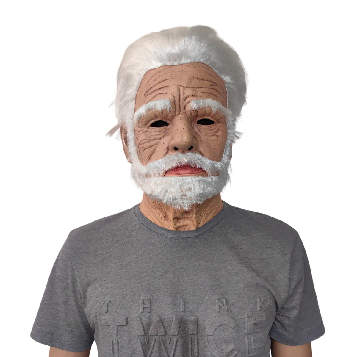 Realistic Bald Old Man Mask – Latex Creepy Cosplay Prop for Halloween