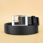 Mens PU Leather Belt – Designer Style Metal Pin Buckle for Casual Jeans