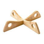 Wooden Cross Trivet – Heat-Resistant Foldable Mat for Kitchen Dining