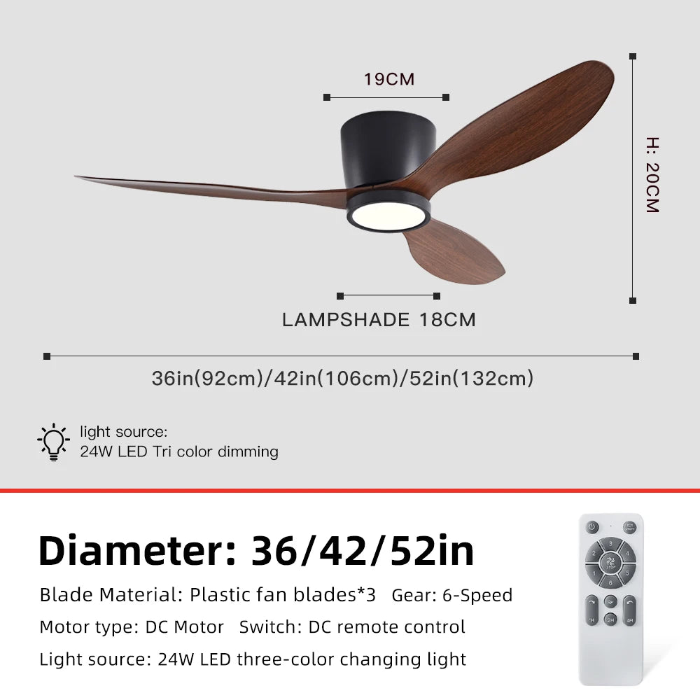 Inverter Ceiling Fan with Light – Silent Cooling for Bedroom and Office