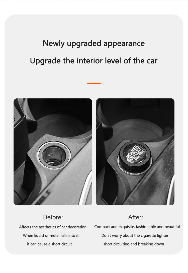 Cigarette Lighter Dust Cap – Protective Button Cover for MG Series Vehicles