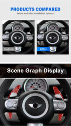 Steering Wheel Paddle Shifters – Aluminum Extensions for MINI Cooper S JCW