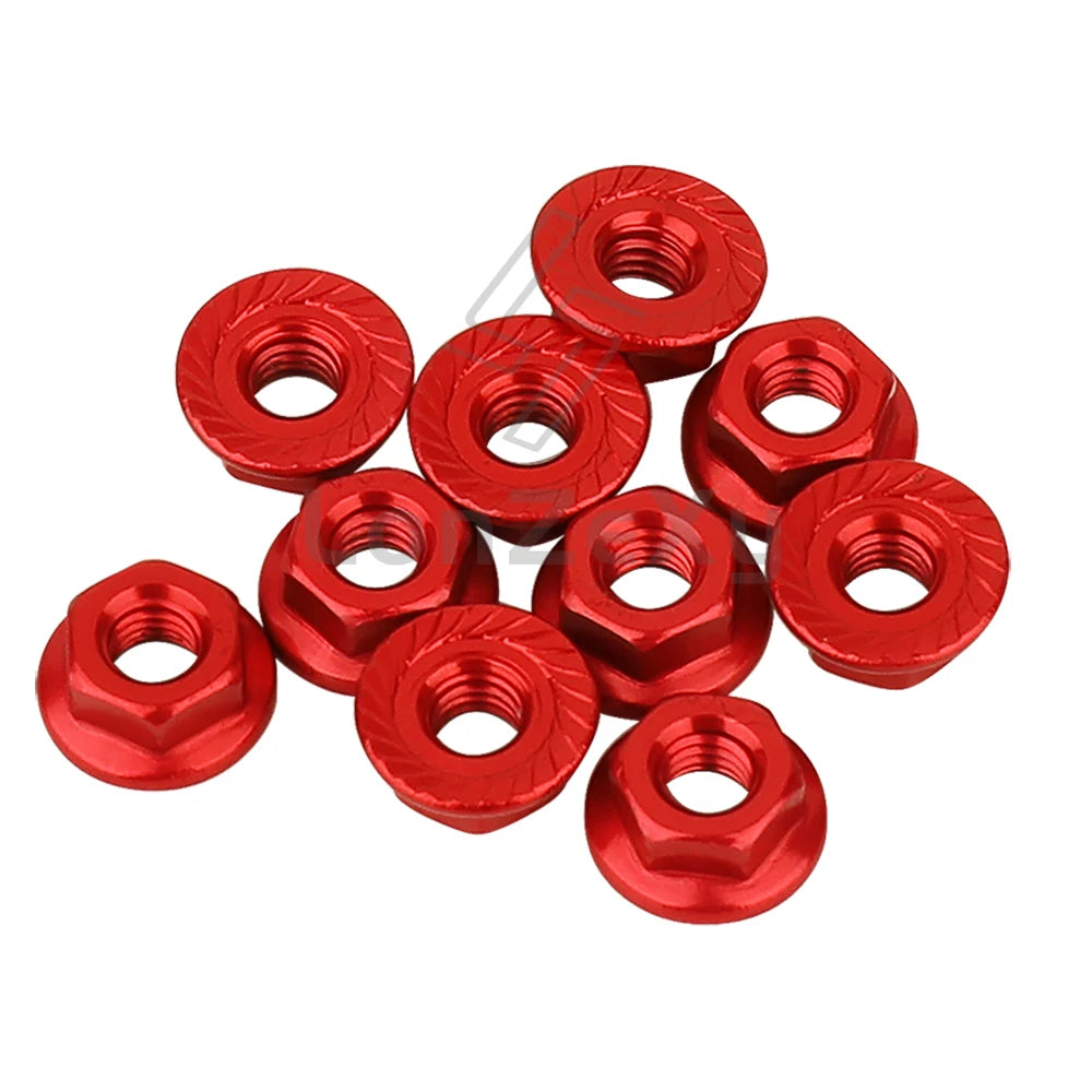 Aluminum Alloy Flange Lock Nut M4 – Universal Parts for 1/10 RC Crawler