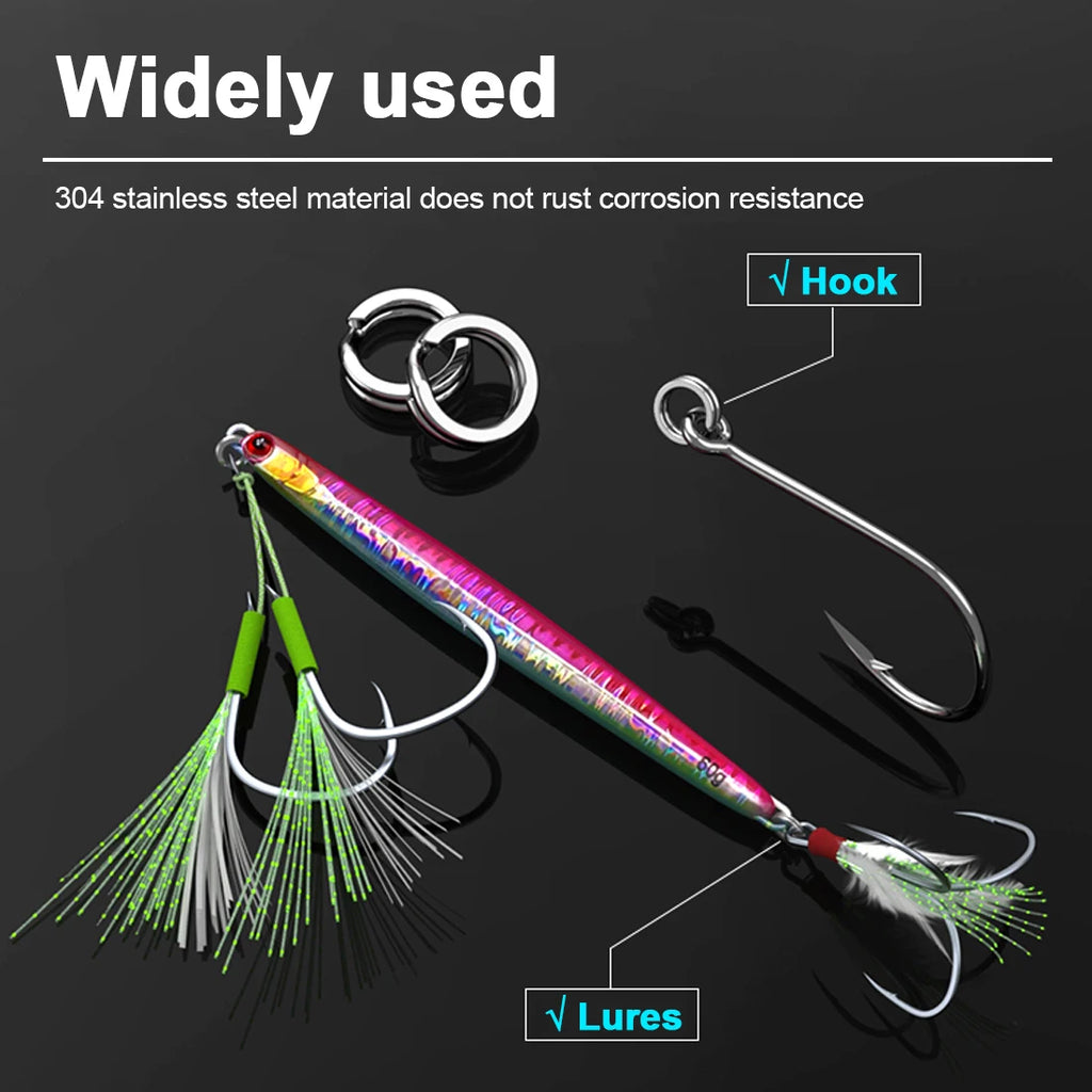 Stainless Steel Split Rings – Heavy Duty Fishing Lure Terminal Tackle