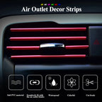 U-Shaped Car Air Vent Trim Strips – Decorative Interior Moulding for Auto Styling