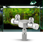 CO2 Splitter Regulator – 2-Way Needle Valve for Aquarium Tank Systems