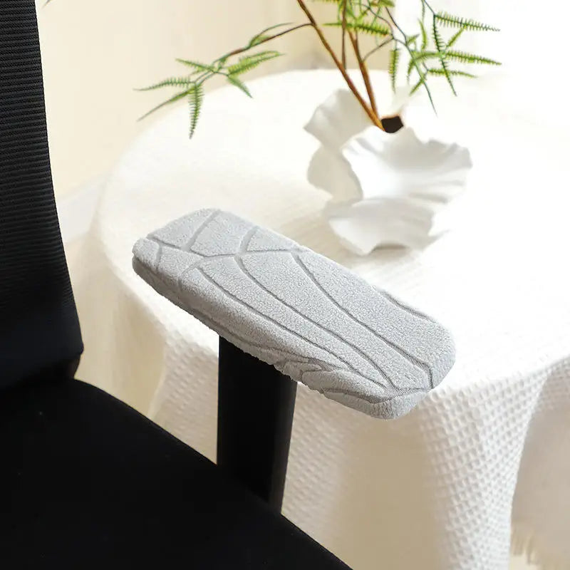 Jacquard Office Chair Armrest Covers – Stretch Fabric Protectors for Home