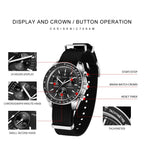 Cadisen Quartz Chronograph Watch – Sapphire Crystal for Men Business Formal